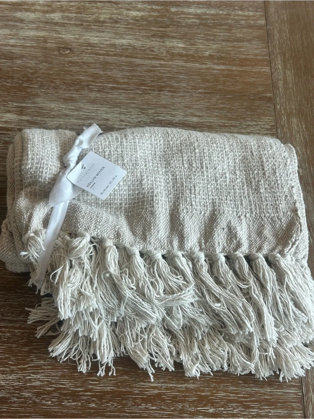 Pottery Barn Hollyn Cotton Woven Throw